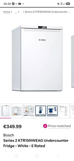 Bosch undercounter fridge