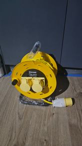 110V 25M Twin Socket 16Amp Extension Reel