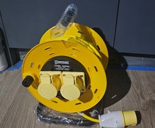 110V 25M Twin Socket 16Amp Extension Reel
