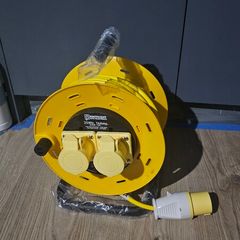 110V 25M Twin Socket 16Amp Extension Reel