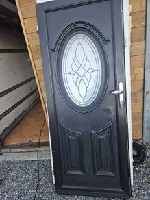 pvc double glazed door and frame