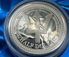 1oz Fine 9999 Silver Bullion Trident 2024 Coin.
