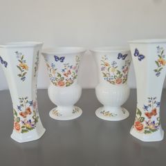 4 Large Vases Aynsley Cottage Garden