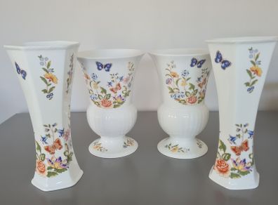4 Large Vases Aynsley Cottage Garden