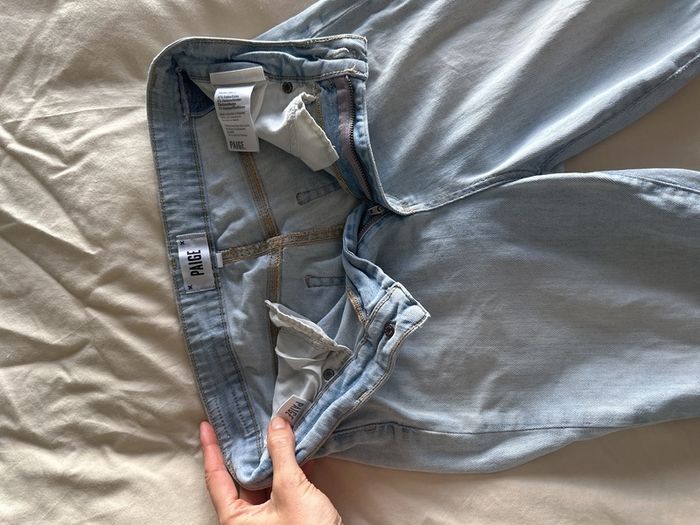 Paige distressed skinny jeans