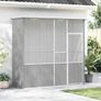 Bird Cage Grey 215x78x200 cm Galvanised Steel Image 2