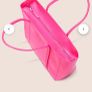Anxious preoccupied handbag mid tote zipped bag neon pink Image 2