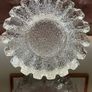 Heavy Glass Ashtray or Candle Holder made by Pukeberg Glasbruk Nybro Sweden Image 5