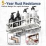 YASONIC Large Shower Caddy Rust Proof No Drill Bathroom Shelves 2-Pack - Brand New Image 2