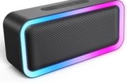 2022 RGB Lights Bluetooth Speaker, 10W Small Portable Wireless Bluetooth Speaker w/HD Stereo, IPX5 Waterproof, 18H Playtime, Mic, TF Card, Mini Speakers for Home Garden Party Camping Travel (FREE POSTAGE)