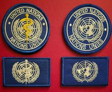United nations, Peacekeepers uniform patches.