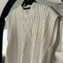 Qed London white knitted vest Image 2