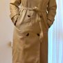 Stradivarius Faux Leather Ivory Trench Coat - Size S, but fits mine M/L (EU 36-38) Image 5