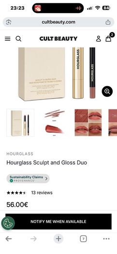 Hourglass lip set