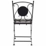 3 Piece Mosaic Bistro Set Ceramic Tile Grey Image 6