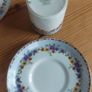 Fabulous Plant Tuscan Bone China 16 Piece Demi Tasse Coffee Can Set Including Coffee Pot & Matching Hot Water Pot, Circa 1936-47 Image 10