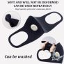 Face masks with respirator washable reusable antivirus Covid PM2.5 activated carbon medical surgical disposable blue masks washable black masks with respirator Image 4