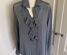 Mos Mosh dressy grey viscose shirt - size 12