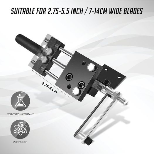 "BRAND NEW High Quality Mower Blade Sharpener,For 2.75-5.5 Inch/7-14CM Wide Blades,Adjustable Rotating Bracket, "