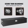 121.9x38.1x38.1 cm Heavy Duty Aluminum Bar Tread Tool Box for Pick Up Truck Bed Image 4
