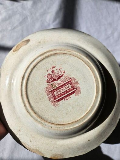 Antique ceramic serving dish