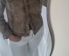lucid ltd. Genuine Leather Jacket Sz M (Fit 10-12UK)