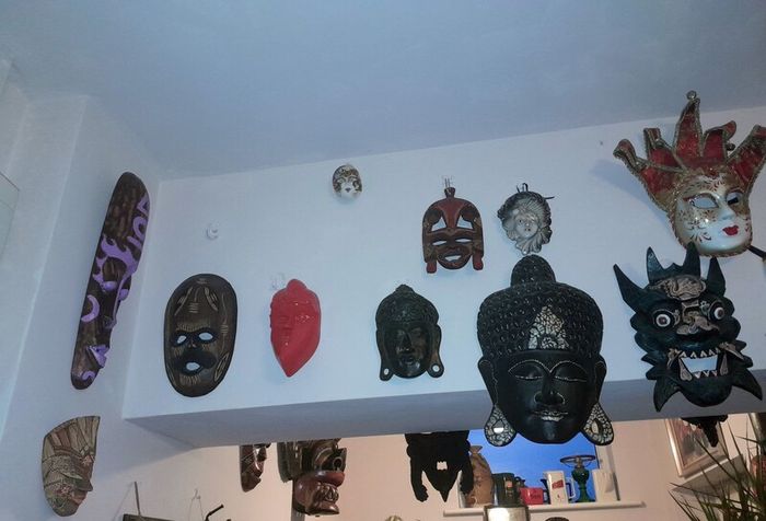 Extensive collection of 35 wall masks