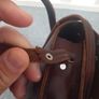 Hand bag /shoulder bag leather bag Leather buckle shoulder strap  Moroccan hand stitched vintage genuine leather bag purse genuine  vintage item great gift present  girls/ladies Image 8