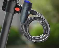 Bike Lock flexible with clip on holder