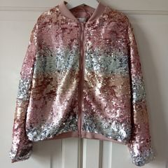 Sequin Bomber Jacket