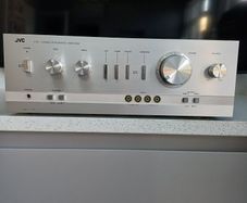 VINTAGE  Hi-Fi from the Japanese Golden era JVC As-5 Stereo integrated Amplifier 1978 aluminum silver faced in Wonderful condition