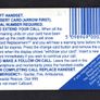 Ireland 20 unit Cottage Definitive (SC7 Light Blue Dame) Call Card Used Image 2