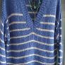 DUNNES blue and white longline cotton mix knit Sz L (Fit 12-16UK) - Bnwt Image 7
