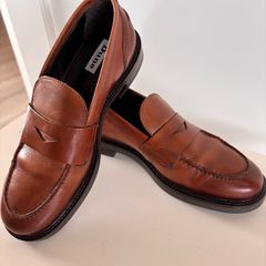 Dune Leather Loafers (Size 4)