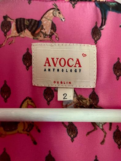 Avoca Anthology Pink Horse Print Tunic Dress UK 12