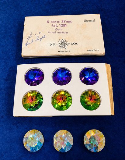 Rare Vintage Swarovski D.S. & Co. Austria 27mm Vitrail Medium Crystals