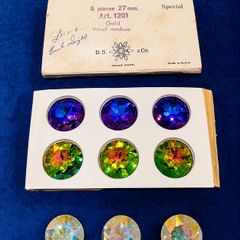 Rare Vintage Swarovski D.S. & Co. Austria 27mm Vitrail Medium Crystals
