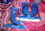 PRICE REDUCED TO SELL!! Original Croydex Winchester solid Brass towel rings for quick sale ONLY 8e!!