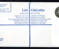 1978 Ireland 37p Registered envelope Size H (compensation on reserve IR7.20/IR50) Mint