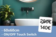 LED Bathroom Mirror Gold 60cm Antifog Dual LED