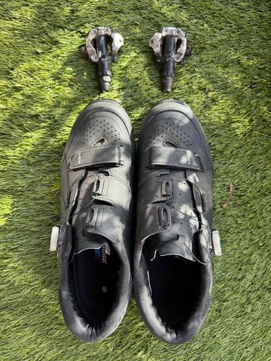 Shimano MTB SPD pedals and shoes