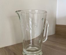 Glass Bee/Wasp Detail Jug (Cracked)