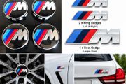 Bmw M Sport Badges + Caps - Free Post