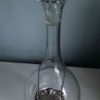 Hand blown vintage glass decanter with gin tag Image 6