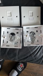 VCELINK 32mm Deep Surface Mount Back Box + Faceplate Keystone