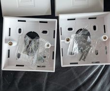 VCELINK 32mm Deep Surface Mount Back Box + Faceplate Keystone