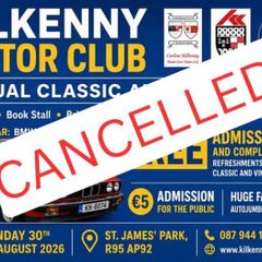Kilkenny Motor club annual show Sunday 30th of Aug