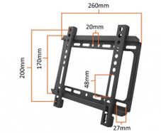 TV Wall Mount Flat Fixed 14" - 42"