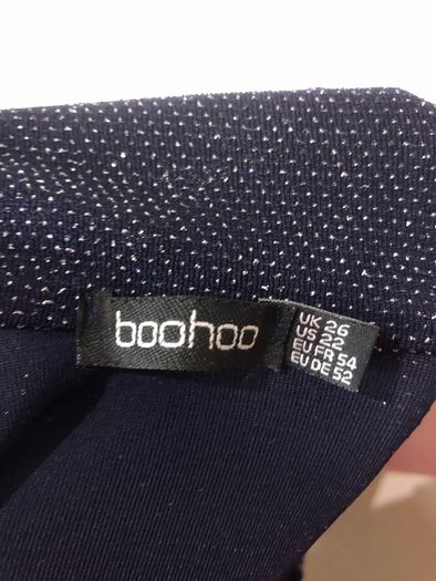 Boohoo navy sparkly blouse (size 26)