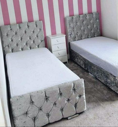 New Monaco Double & King Size Bed Frame With Mattress Opt